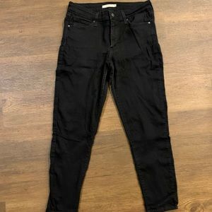 LEVIS Black 711 Skinny Jeans